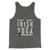 Irish Yoga Men/Unisex Tank Top Deep Heather | Funny Shirt from Famous In Real Life