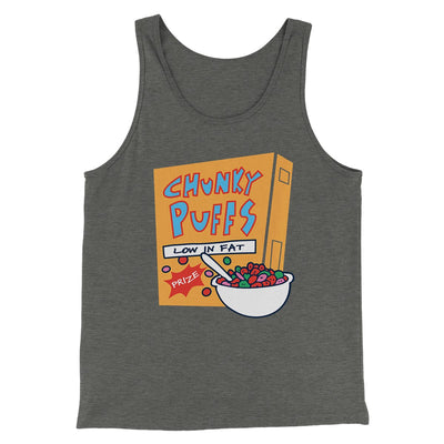Chunky Puffs Cereal Men/Unisex Tank Top Deep Heather | Funny Shirt from Famous In Real Life