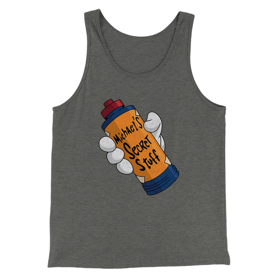 Michael's Secret Stuff Funny Movie Men/Unisex Tank Top | Funny Shirt from Famous In Real Life