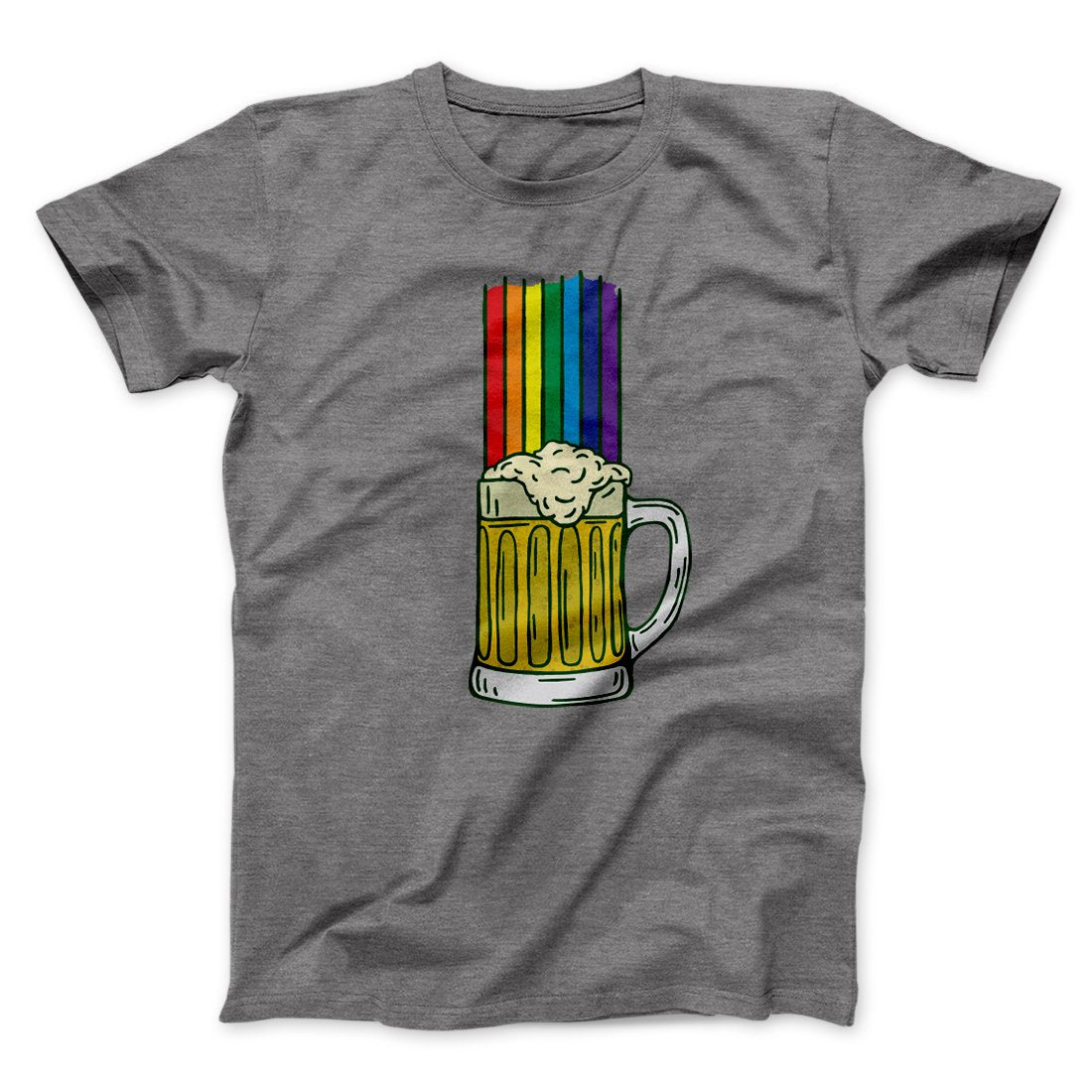 Beer Rainbow Men/Unisex T-Shirt | Funny Shirt from Famous In Real Life