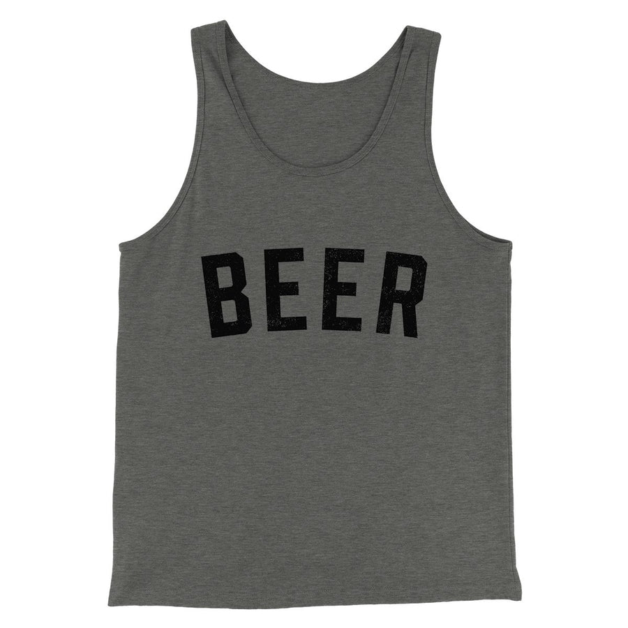 Beer Men/Unisex Tank Top Deep Heather | Funny Shirt from Famous In Real Life