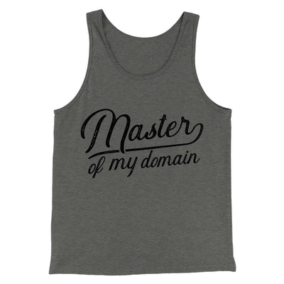 Master of my Domain Men/Unisex Tank Top Deep Heather | Funny Shirt from Famous In Real Life