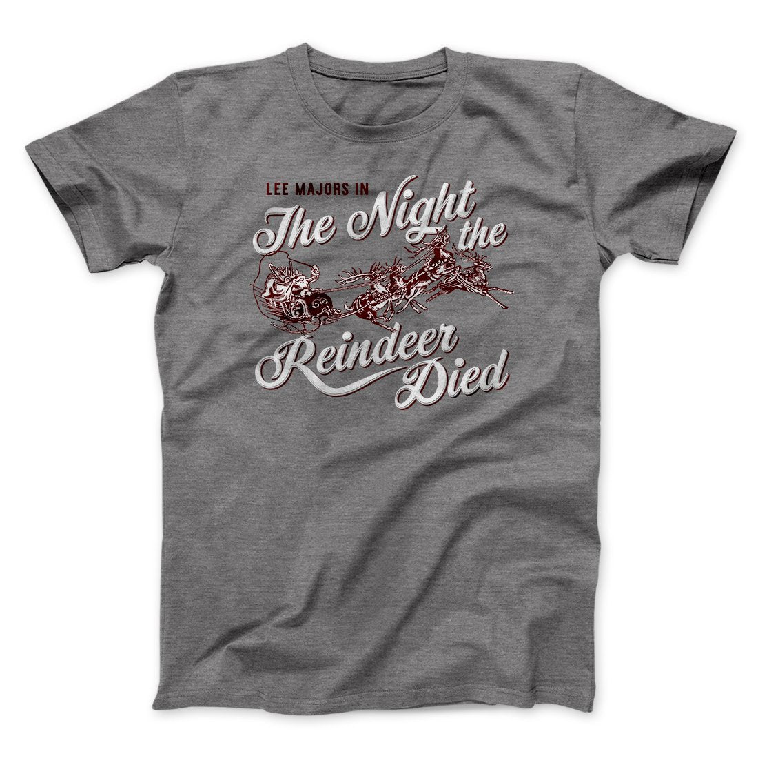 The Night The Reindeer Died Funny Movie Men/Unisex T-Shirt Deep Heather | Funny Shirt from Famous In Real Life