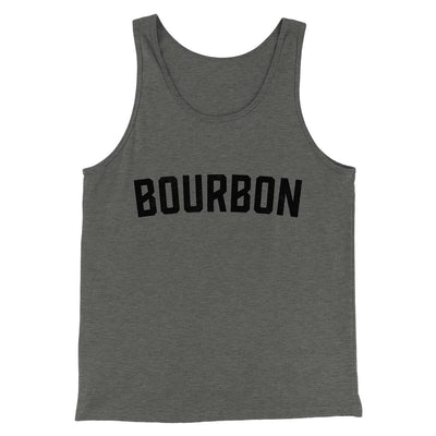Bourbon Men/Unisex Tank Top Deep Heather | Funny Shirt from Famous In Real Life
