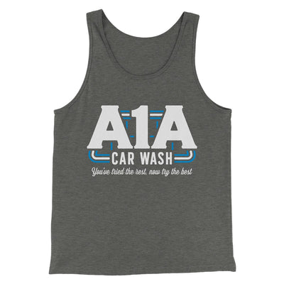 A1A Car Wash Men/Unisex Tank Top Deep Heather | Funny Shirt from Famous In Real Life