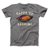 Happy To Sashimi Funny Men/Unisex T-Shirt Deep Heather | Funny Shirt from Famous In Real Life
