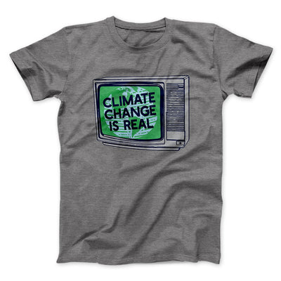 PSA: Climate Change is Real Men/Unisex T-Shirt Deep Heather | Funny Shirt from Famous In Real Life