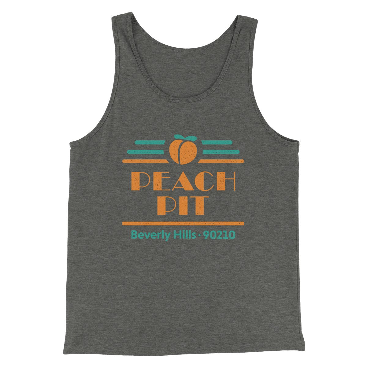 Peach Pit Diner Men/Unisex Tank Deep Heather | Funny Shirt from Famous In Real Life