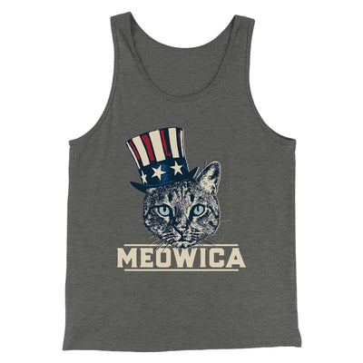 Meowica Men/Unisex Tank Top Deep Heather | Funny Shirt from Famous In Real Life
