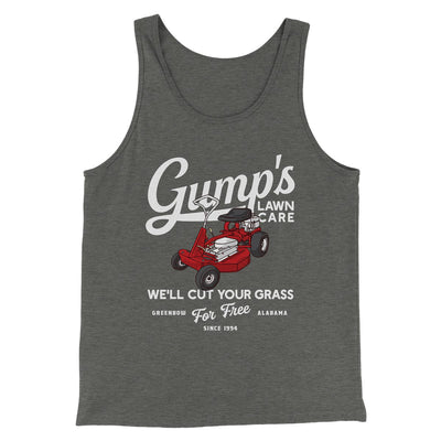 Gump's Lawn Service Funny Movie Men/Unisex Tank Top Deep Heather | Funny Shirt from Famous In Real Life