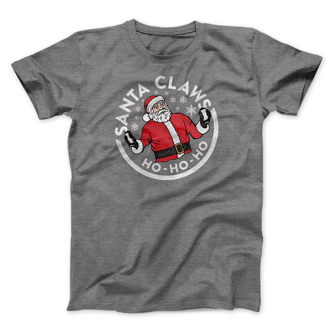 Santa Claws Men/Unisex T-Shirt Deep Heather | Funny Shirt from Famous In Real Life
