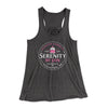 Serenity By Jan Women's Flowey Tank Top Dark Grey Heather | Funny Shirt from Famous In Real Life