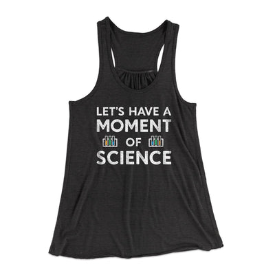 Moment Of Science Women's Flowey Tank Top Dark Grey Heather | Funny Shirt from Famous In Real Life