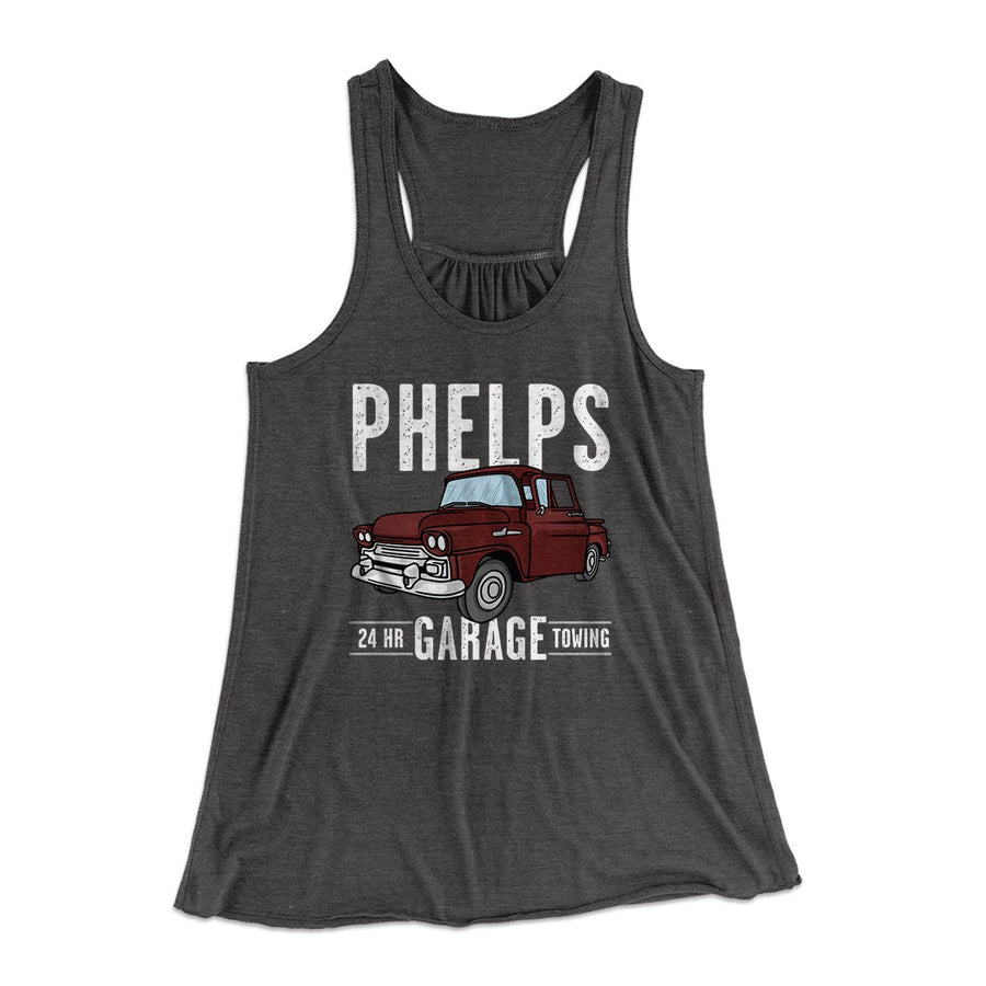 Phelps Garage Women's Flowey Tank Top | Funny Shirt from Famous In Real Life