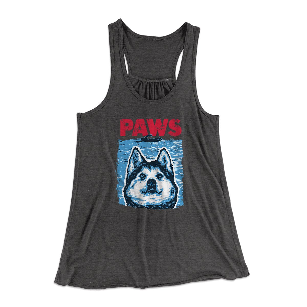 PAWS Dog Women's Flowey Tank Top | Funny Shirt from Famous In Real Life