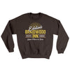 Edelen's Braidwood Inn Ugly Sweater Dark Chocolate | Funny Shirt from Famous In Real Life