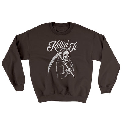 Killin' It Ugly Sweater Dark Chocolate | Funny Shirt from Famous In Real Life