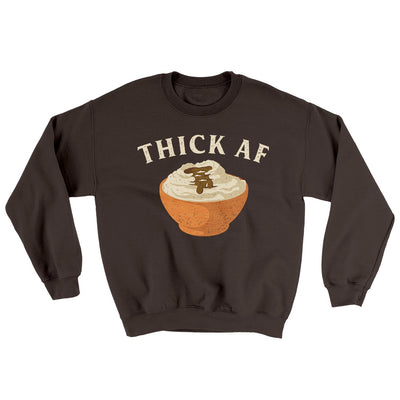 Thick AF Ugly Sweater Dark Chocolate | Funny Shirt from Famous In Real Life