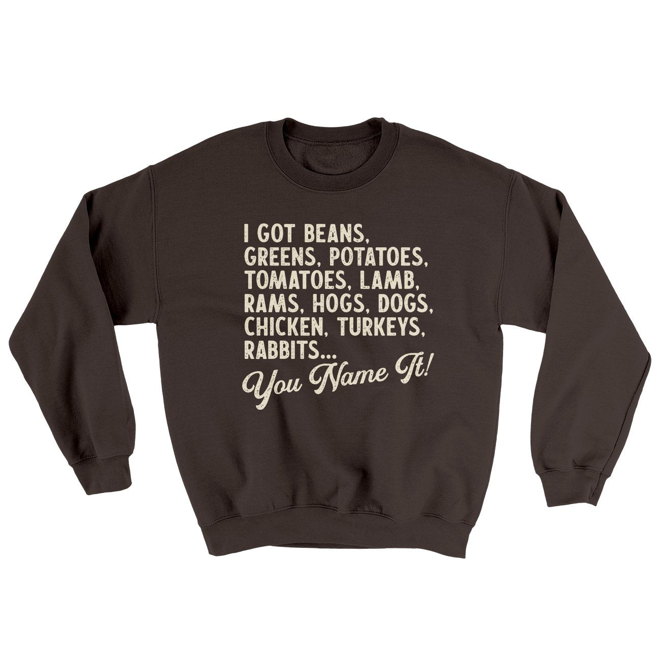 You Name It Ugly Sweater | Funny Shirt from Famous In Real Life