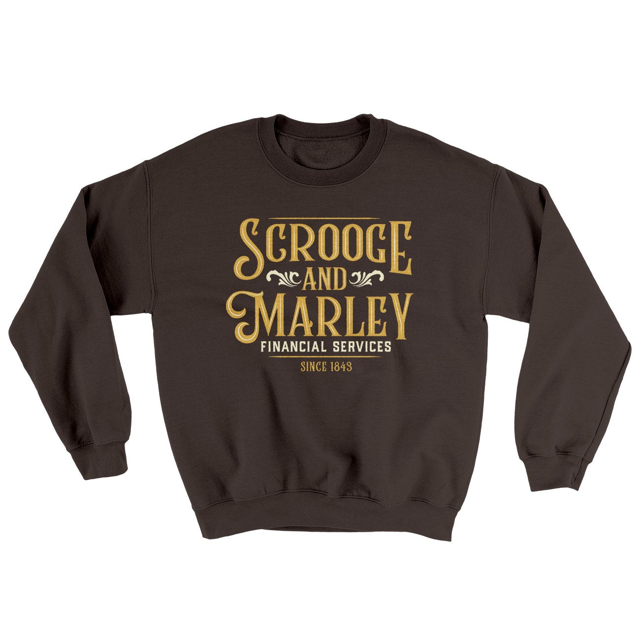 Scrooge & Marley Financial Services Ugly Sweater | Funny Shirt from Famous In Real Life
