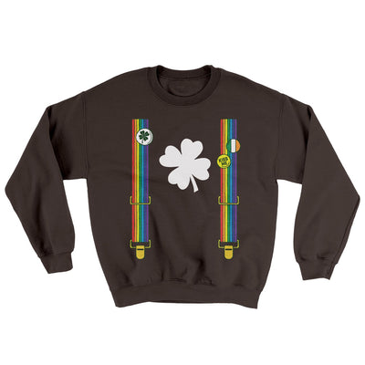 Irish Flair Ugly Sweater Dark Chocolate | Funny Shirt from Famous In Real Life