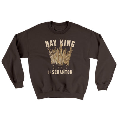 Hay King Ugly Sweater Dark Chocolate | Funny Shirt from Famous In Real Life