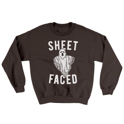Sheet Faced Ugly Sweater Dark Chocolate | Funny Shirt from Famous In Real Life