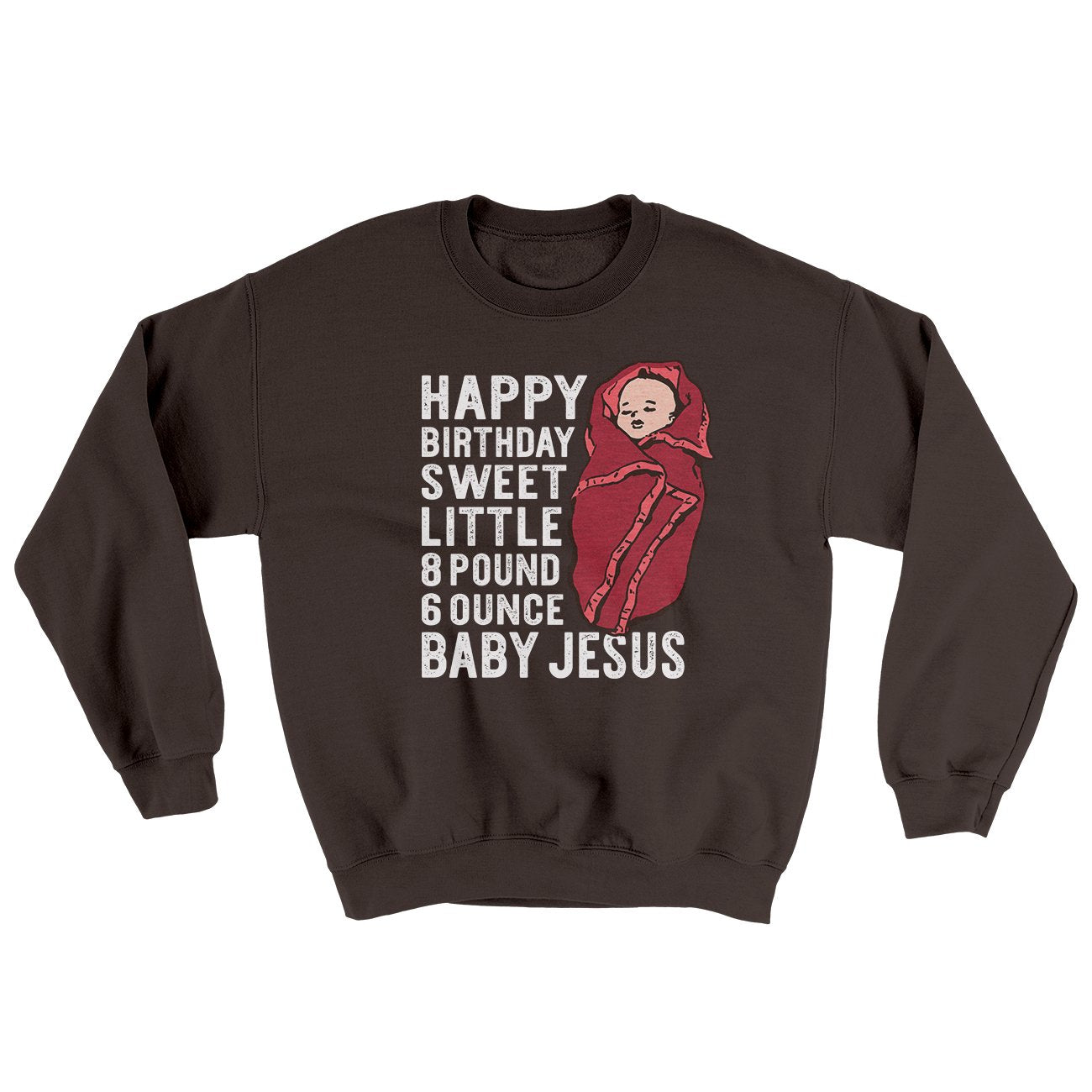 Happy Birthday Baby Jesus Funny Movie Men/Unisex Ugly Sweater | Funny Shirt from Famous In Real Life