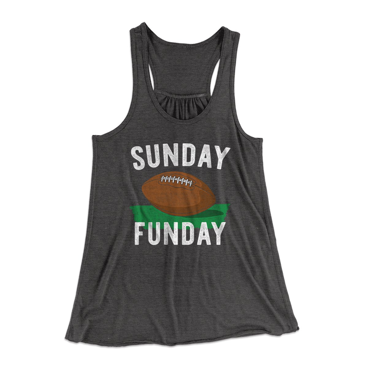 Football Sunday Funday Funny Women's Flowey Tank Top | Funny Shirt from Famous In Real Life
