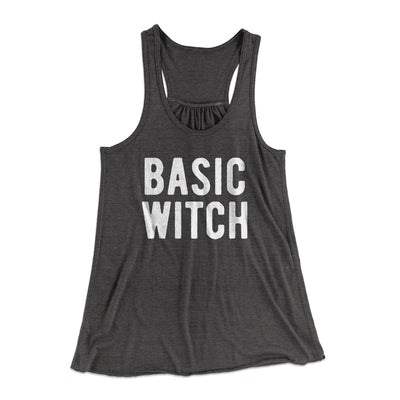 Basic Witch Women's Flowey Tank Top Dark Grey Heather | Funny Shirt from Famous In Real Life