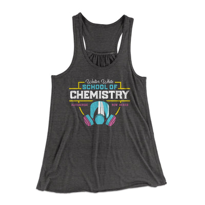 School of Chemistry Women's Flowey Tank Top Dark Grey Heather | Funny Shirt from Famous In Real Life