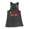 Alpha Nerd Women's Flowey Tank Top Dark Grey Heather | Funny Shirt from Famous In Real Life
