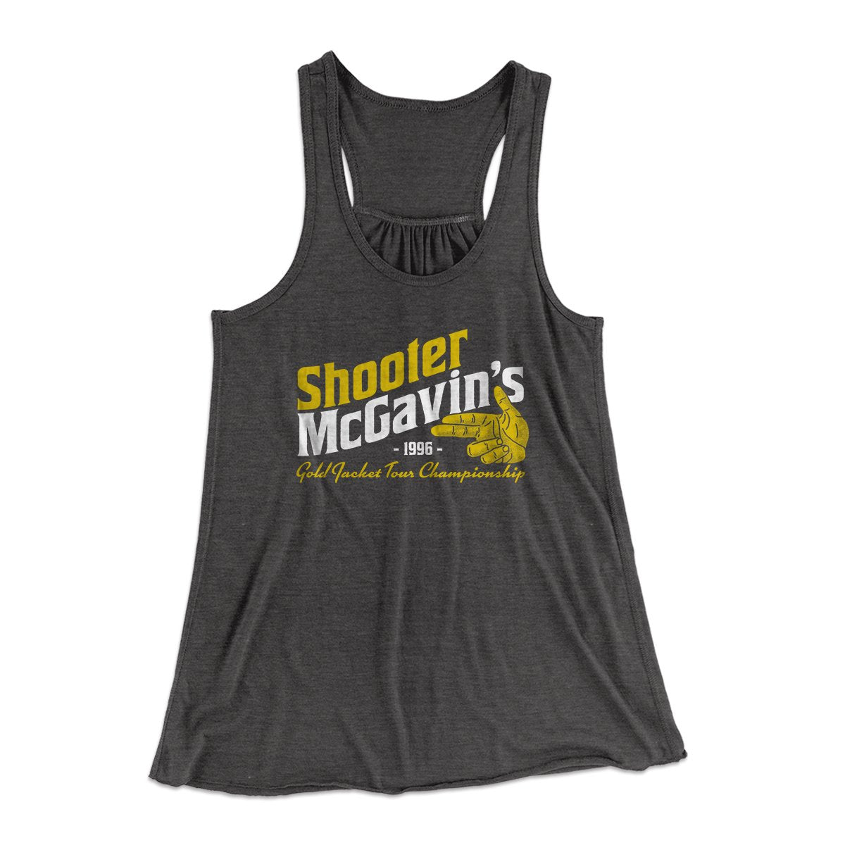 Shooter McGavin's Gold Jacket Tour Championship Women's Flowey Tank Top | Funny Shirt from Famous In Real Life