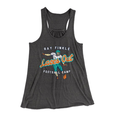 Laces Out - Ray Finkle Women's Flowey Tank Top Dark Grey Heather | Funny Shirt from Famous In Real Life