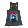 PAWS Women's Flowey Tank Top Dark Grey Heather | Funny Shirt from Famous In Real Life