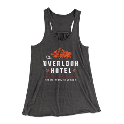 The Overlook Hotel Women's Flowey Tank Top Dark Grey Heather | Funny Shirt from Famous In Real Life