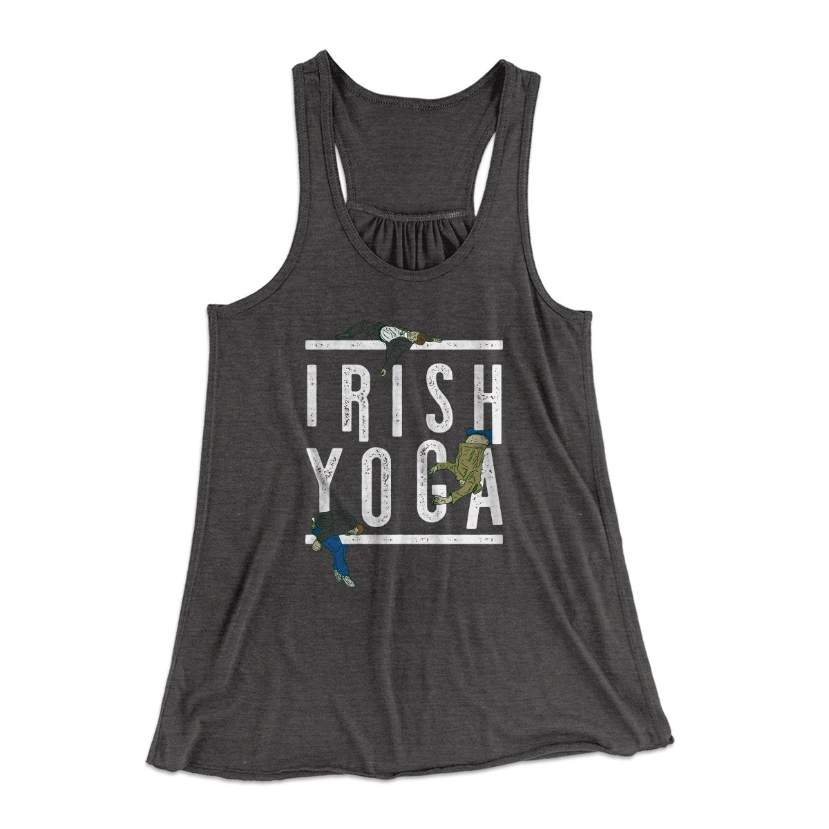 Irish Yoga Women's Flowey Tank Top | Funny Shirt from Famous In Real Life
