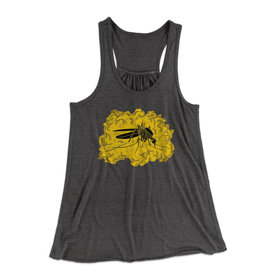 Amber Mosquito Women's Flowey Tank Top Dark Grey Heather | Funny Shirt from Famous In Real Life