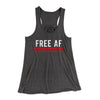 Free AF Women's Flowey Tank Top Dark Grey Heather | Funny Shirt from Famous In Real Life