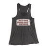 Smith's Grove Sanitarium Women's Flowey Tank Top Dark Grey Heather | Funny Shirt from Famous In Real Life
