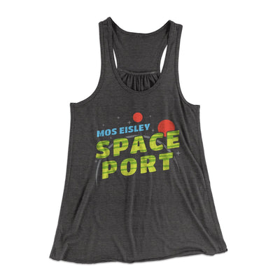 Mos Eisley Women's Flowey Tank Top Dark Grey Heather | Funny Shirt from Famous In Real Life