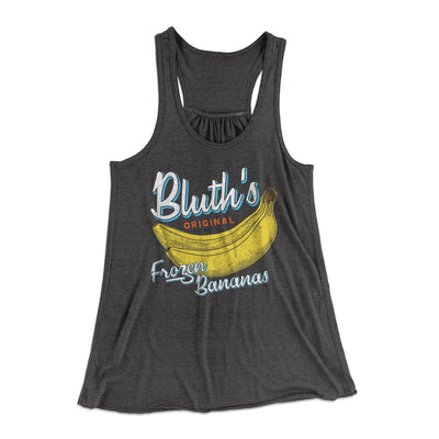 Bluth's Frozen Bananas Women's Flowey Tank Top Dark Grey Heather | Funny Shirt from Famous In Real Life