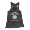 Save the Clock Tower Women's Flowey Tank Top Dark Grey Heather | Funny Shirt from Famous In Real Life