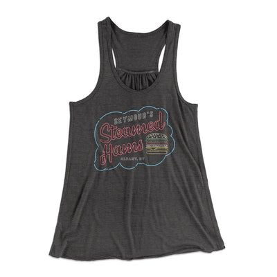 Seymour's Steamed Hams Women's Flowey Tank Top Dark Grey Heather | Funny Shirt from Famous In Real Life