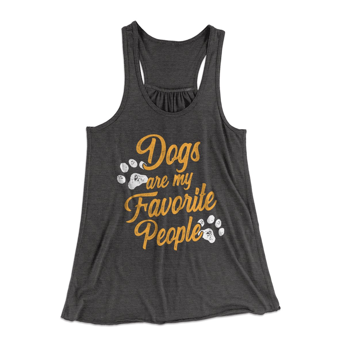 Dogs Are My Favorite People Women's Flowey Tank Top | Funny Shirt from Famous In Real Life