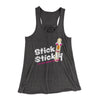 Stick Stickly Women's Flowey Tank Top Dark Grey Heather | Funny Shirt from Famous In Real Life