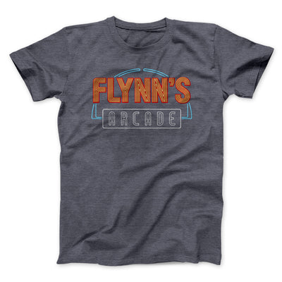 Flynn's Arcade Funny Movie Men/Unisex T-Shirt Dark Grey Heather | Funny Shirt from Famous In Real Life