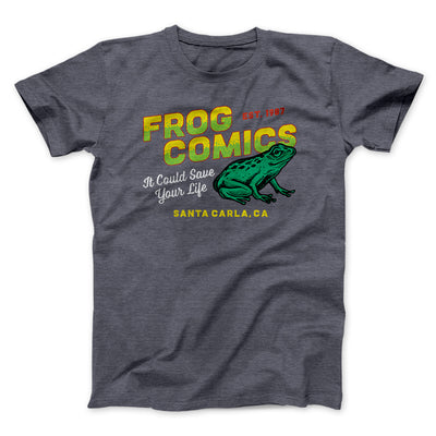 Frog Comics Funny Movie Men/Unisex T-Shirt Dark Grey Heather | Funny Shirt from Famous In Real Life
