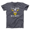 Iceland Hockey Men/Unisex T-Shirt Dark Grey Heather | Funny Shirt from Famous In Real Life