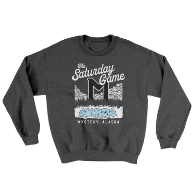The Saturday Game Ugly Sweater Dark Heather | Funny Shirt from Famous In Real Life